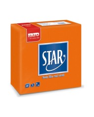 Tovagliolo 38X38 Star microcollato arancio 2V 40pzx30