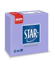 Tovagliolo 38X38 Star microcollato lilla 2V 40pzx30