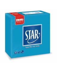 Tovagliolo 38X38 Star microcollato Turchese 2V 40pzx30