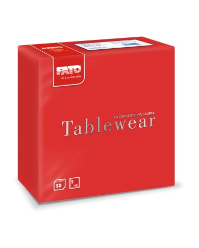 Tovagliolo 40x40 Airlaid Rosso 50pzx16