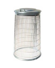 Trespolo zincato con rete e coperchio 110lt