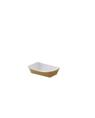 Vaschetta per fritti avana interno bianco 500ml 18x12x4cm 100pz