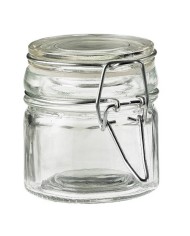 Vasetto in vetro con chiusura ermetica Ø6x7cm 100ml 12pz