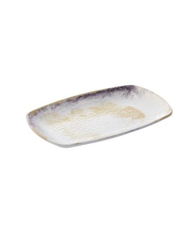 Vassoio Galassia rettangolare in melamina decorato 23,5x15x2,5 cm