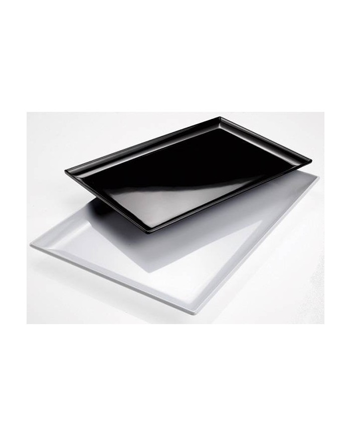 Vassoio rettangolare melamina biancoo 35x24x2,3 cm