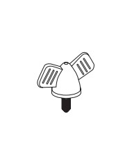 Vite con aletta plastica 6x15