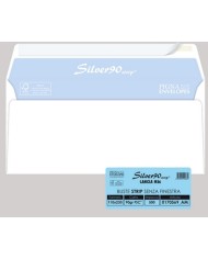 Busta Silver90 Strip FSC bianca internografata senza finestra 11x23CM 90gr Pigna conf. 500 pezzi