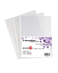 Buste forate Light liscio 22x30cm trasparente Starline conf. 50 pezzi