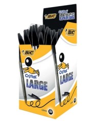 Penna sfera Cristal Large punta 1,6 mm nero Bic conf. 50 pezzi