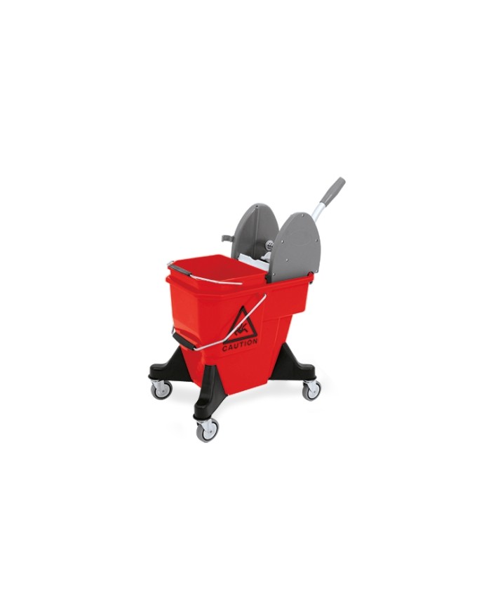ALEX2A+P Secchio carrellato duo 20 lt (10+10) con 4100PA